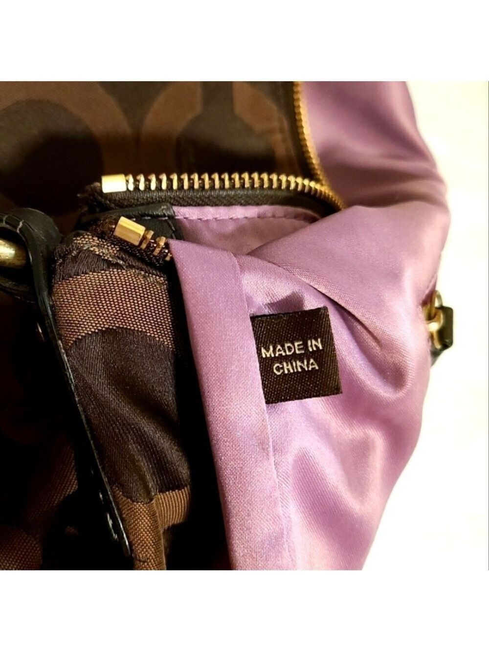 Coach Kristin Y2K Op Art Hobo Signature Monogram Shoulder Bag Chocolate Brown - Picture 8 of 16